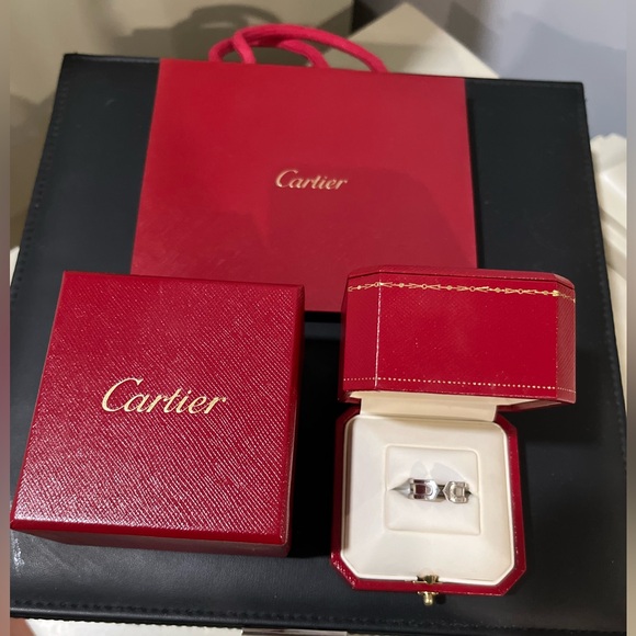 Vintage C de Cartier Ring size 4.75 / designer size 49 - Picture 1 of 6